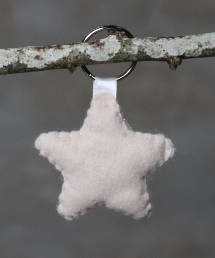 Porte clé Étoile en feutrine